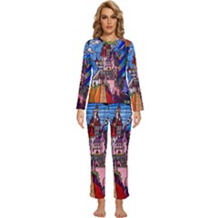 Womens  Long Sleeve Lightweight Pajamas Set 