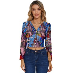 Long Sleeve V-Neck Top 