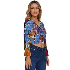 Long Sleeve V-Neck Top 