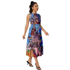 Sleeveless Round Neck Midi Dress 