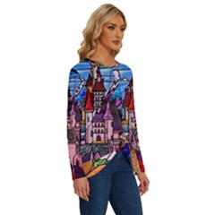 Long Sleeve Crew Neck Pullover Top 