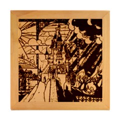 Wood Photo Frame Cube 