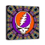 Gratefuldead Grateful Dead Pattern Mini Canvas 6  x 6  (Stretched)