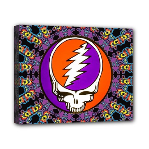 Gratefuldead Grateful Dead Pattern Canvas 10  x 8  (Stretched) from ArtsNow.com