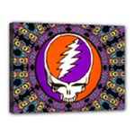 Gratefuldead Grateful Dead Pattern Canvas 16  x 12  (Stretched)