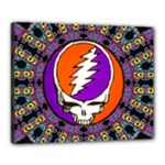 Gratefuldead Grateful Dead Pattern Canvas 20  x 16  (Stretched)