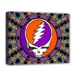 Gratefuldead Grateful Dead Pattern Deluxe Canvas 20  x 16  (Stretched)