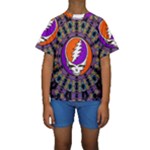 Gratefuldead Grateful Dead Pattern Kids  Short Sleeve Swimwear