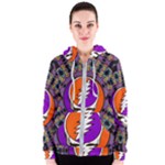 Gratefuldead Grateful Dead Pattern Women s Zipper Hoodie