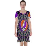 Gratefuldead Grateful Dead Pattern Short Sleeve Nightdress