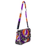 Gratefuldead Grateful Dead Pattern Shoulder Bag with Back Zipper