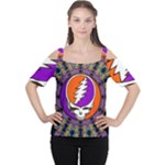 Gratefuldead Grateful Dead Pattern Cutout Shoulder Tee
