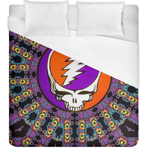 Gratefuldead Grateful Dead Pattern Duvet Cover (King Size) from ArtsNow.com