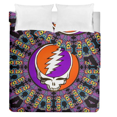 Gratefuldead Grateful Dead Pattern Duvet Cover Double Side (Queen Size) from ArtsNow.com