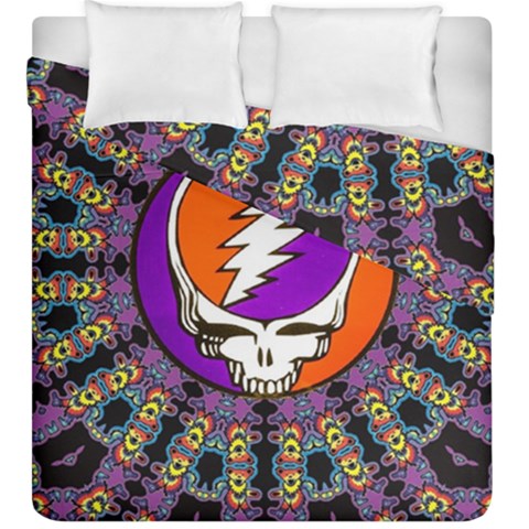 Gratefuldead Grateful Dead Pattern Duvet Cover Double Side (King Size) from ArtsNow.com