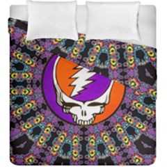 Gratefuldead Grateful Dead Pattern Duvet Cover Double Side (King Size) from ArtsNow.com