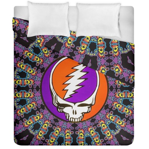 Gratefuldead Grateful Dead Pattern Duvet Cover Double Side (California King Size) from ArtsNow.com