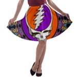 Gratefuldead Grateful Dead Pattern A-line Skater Skirt
