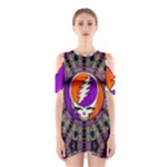 Gratefuldead Grateful Dead Pattern Shoulder Cutout One Piece Dress