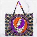 Gratefuldead Grateful Dead Pattern Zipper Large Tote Bag