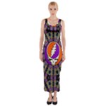 Gratefuldead Grateful Dead Pattern Fitted Maxi Dress