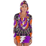 Gratefuldead Grateful Dead Pattern Long Sleeve Hooded T-shirt