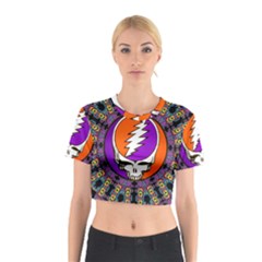 Gratefuldead Grateful Dead Pattern Cotton Crop Top from ArtsNow.com