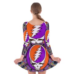 Long Sleeve Velvet Skater Dress 