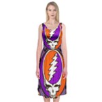 Gratefuldead Grateful Dead Pattern Midi Sleeveless Dress