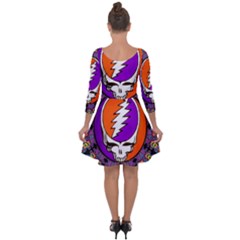 Quarter Sleeve Skater Dress 