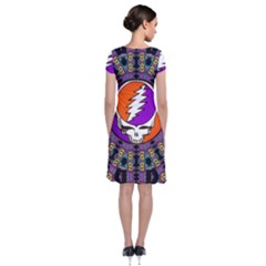 Short Sleeve Front Wrap Dress 