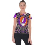 Gratefuldead Grateful Dead Pattern Short Sleeve Sports Top 