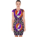 Gratefuldead Grateful Dead Pattern Capsleeve Drawstring Dress 