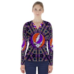 V-Neck Long Sleeve Top 