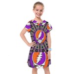 Gratefuldead Grateful Dead Pattern Kids  Drop Waist Dress
