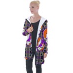 Gratefuldead Grateful Dead Pattern Longline Hooded Cardigan
