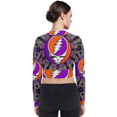 Long Sleeve Zip Up Bomber Jacket 