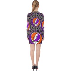 V-neck Bodycon Long Sleeve Dress 