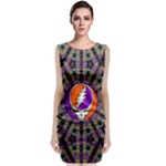 Gratefuldead Grateful Dead Pattern Sleeveless Velvet Midi Dress