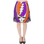 Gratefuldead Grateful Dead Pattern Velvet High Waist Skirt