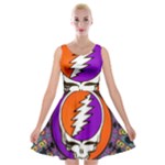 Gratefuldead Grateful Dead Pattern Velvet Skater Dress
