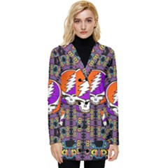 Button Up Hooded Coat  