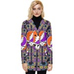 Gratefuldead Grateful Dead Pattern Button Up Hooded Coat 
