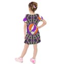 Kids  Short Sleeve Velvet Dress 
