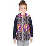 Gratefuldead Grateful Dead Pattern Kids  Hooded Puffer Vest