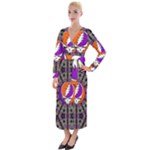 Gratefuldead Grateful Dead Pattern Velvet Maxi Wrap Dress