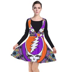 Plunge Pinafore Dress 