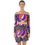 Gratefuldead Grateful Dead Pattern Off Shoulder Top with Skirt Set