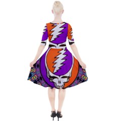 Quarter Sleeve A-Line Dress 
