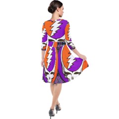 Quarter Sleeve Waist Band Dress 